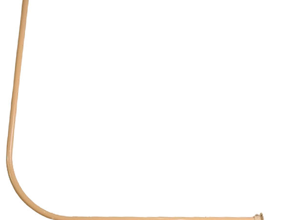 Barral Para Cortina De Baño Curvo Beige