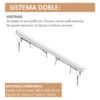 Cortina Romana Sistema A Cordon Doble x 3,20 mts - Image 2
