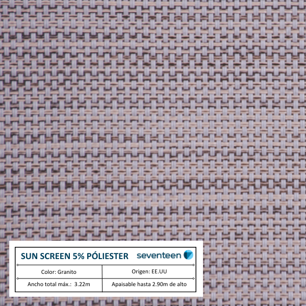 Cortina Roller Sunscreen 5% Deco Poliéster