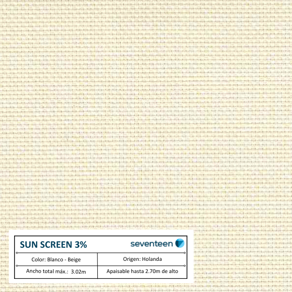Cortina Roller Sunscreen 3%