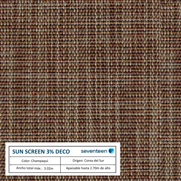 Cortina Roller Sunscreen 3% Deco