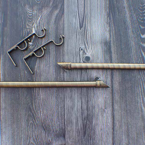 Barral Doble Para Cortina Con Terminal Flauta - Image 2